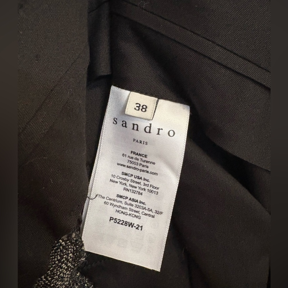 Sandro Paris Gray Tweed Dress Pants US 6 FR 38 - Picture 4 of 5